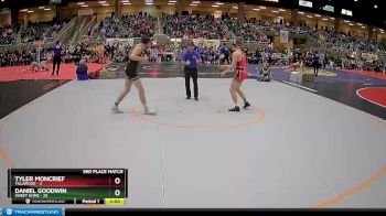 147 lbs Finals (8 Team) - Tyler Moncrief, Tillamook vs Daniel Goodwin, Sweet Home