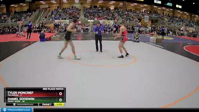 147 lbs Finals (8 Team) - Tyler Moncrief, Tillamook vs Daniel Goodwin, Sweet Home