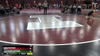 130 lbs Round 3 - Mackenzie Childers, Prairie, Cedar Rapids vs Kate Knutson, Denver