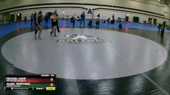 143 lbs Quarterfinal - Michael Hamp, Rochester University vs Isabel Worthing, Adrian College