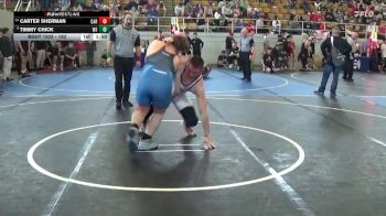 192 lbs Quarterfinal - Carter Sherman, Cardington-Lincoln vs Timmy Chick, Gallia Academy Middle School