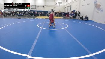 130 lbs Champ. Round 1 - Tristan Bartonico, Liberty vs Santiago Bravo, North Salinas