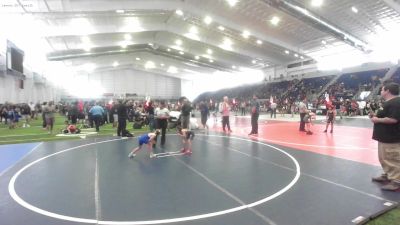 46 lbs Quarterfinal - Elijah Beck, Top Rank vs Clay Randall, NAZ Grapplers