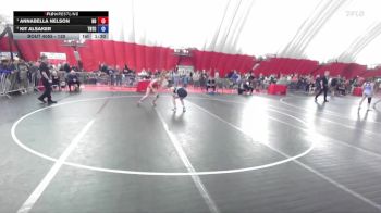 130 lbs Semifinal - Annabella Nelson, N8 vs Kit Alsaker, Team Nazar Training Center