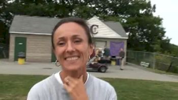 Girls Coach Valerie Guillet Cheverus XC Meet