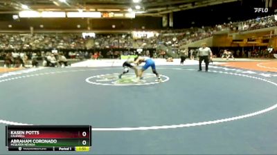 120 lbs Champ. Round 1 - Kasen Potts, Caldwell vs Abraham Coronado, McQueen Nevada