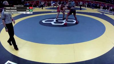 D2-285 lbs Cons. Round 1 - Beau Hudson, Steubenville vs Trent Taylor, Perry