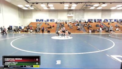 125 lbs Cons. Round 2 - Christian Medina, Chabot College vs Joseph Mills, Modesto College