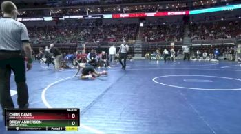 3A-120 lbs Cons. Round 2 - Drew Anderson, Lewis Central vs Chris Davis, Iowa City, City High