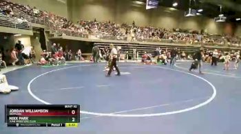 58 lbs Cons. Round 3 - Jordan Williamson, Westlake vs Nixx Park, Juab Wrestling Club