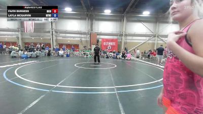 60 lbs Rr Rnd 1 - Faith Burgess, Michigan Wrestling Academy - GHSE vs Layla McGarvin, Maine Trappers Blue - GHSE