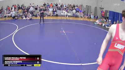 215 lbs Quarterfinal - Lucas McCall-Petke, McDaniel High School vs Nathan Roberts, Newport Mat Club