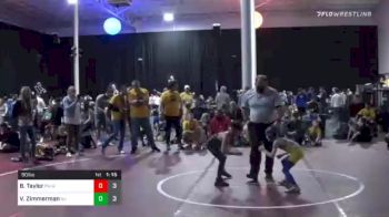 50 lbs Prelims - Bowen Taylor, PA West vs Vander Zimmerman, Team New Jersey