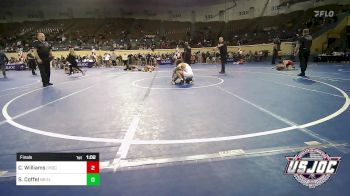 92 lbs Final - Cache Williams, Choctaw Ironman Youth Wrestling vs Shawn Coffel, NB Elite