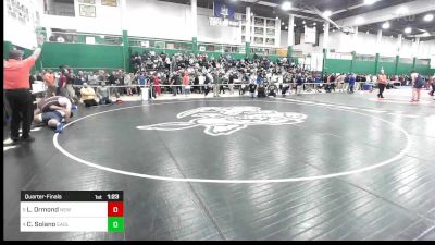 285 lbs Quarterfinal - Logan Ormond, New Paltz vs Christian Solano, Eagle Academy-bronx