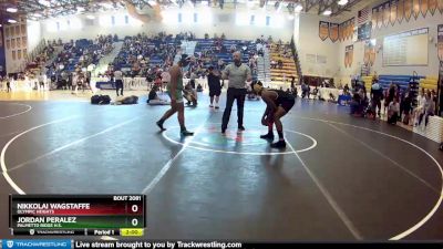 220 Blue Round 2 - Nikkolai Wagstaffe, Olympic Heights vs Jordan Peralez, Palmetto Ridge H.S.