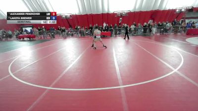 150 lbs Semifinal - Alexander Penzkover, LaCrosse Area Wrestlers vs Lakota Brewer, RT Elite Wrestling