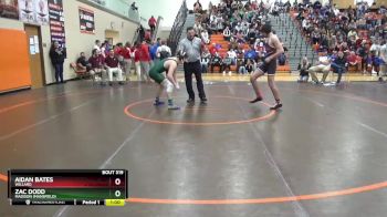 157 lbs Cons. Round 3 - Aidan Bates, Willard vs Zac Dodd, Madison (Mansfield)