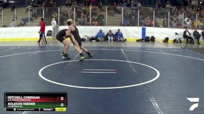 155 lbs Cons. Round 3 - Koleson Reeder, Caledonia WC vs Mitchell Corrigan, U.P. Power Wrestling