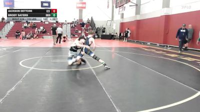 119 lbs 3rd Place - Jackson Dettore, C2x Academy vs Brody Sayers, Doughboy