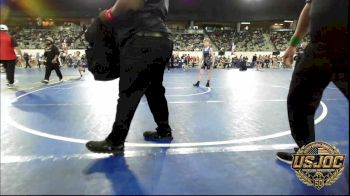 80 lbs Consi Of 8 #1 - Jaxon Walker, Harrah Little League Wrestling vs Waylon Coney, Choctaw Ironman Youth Wrestling