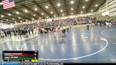 175 lbs Champ. Round 2 - Hudson Holdaway, Mountain View vs Diego Solorio, Wasatch