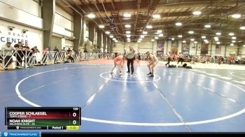 120 lbs Rd# 2 10:30am Friday - Noah Knight, Oklahoma Elite vs Cooper Schlaegel, Terps Xtreme