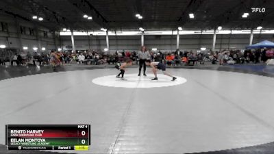 75 lbs Quarterfinal - Benito Harvey, Hawk Wrestling Club vs Eelan Montoya, Legacy Wrestling Academy