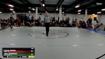 100 lbs Round 4 (8 Team) - Finn Anderson, Iron Horse vs Lucas Medina, PTRTC