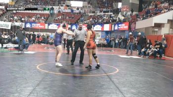 G - 190 lbs Champ. Round 2 - Keyenna DeRoche, Browning (Girls) vs Madison Neely, Jefferson (Boulder) (Girls)