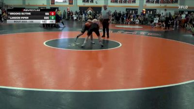 100 lbs Quarterfinal - Landon Piper, Big Game Wrestling Club vs Brooks Blythe, Wrath