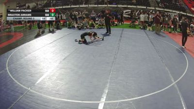 65 lbs Champ. Round 3 - William Packer, Idaho vs Braxton Abrams, Idaho