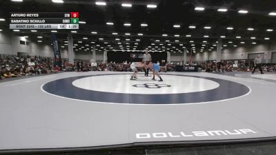 132 lbs Semis - Arturo Reyes, Steller Trained Wrestling vs Sabatino Sciullo, CRWC