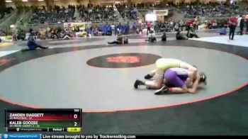 160 lbs Round 4 (6 Team) - Kaleb Goozee, 5A Crook County 2 vs Zanden Daggett, 5A Ridgeview