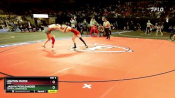 110 Class 2 lbs Cons. Semi - Ashton Mayes, Nixa vs Jaidyn Pohlsander, Central (Springfield)