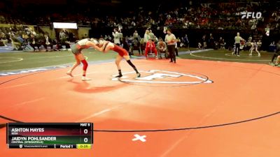 110 Class 2 lbs Cons. Semi - Ashton Mayes, Nixa vs Jaidyn Pohlsander, Central (Springfield)