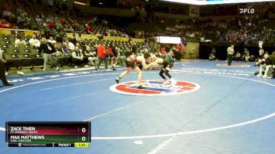 126 Class 3 lbs Champ. Round 1 - Zack Tihen, Ft. Zumwalt South vs Max Matthews, Carl Junction