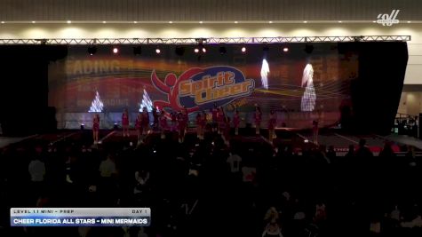 Cheer Florida All Stars - Mini Mermaids [2025 L1.1 Mini - PREP Day 1] 2025 Spirit Cheer Dance Grand Nationals & Cheer Nationals