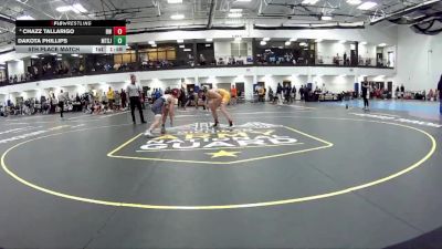 125 lbs 5th Place Match - Chazz Tallarigo, Baldwin Wallace vs Dakota Phillips, Mount St Joseph