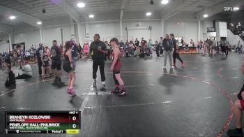 115 lbs Round 3 - Penelope Hall-Philbrick, White Knoll Youth Wrestling vs Brandyn Kozlowski, Unattached