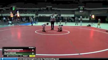 60 lbs Round 4 - Allison Farnsworth, Guerrilla Wrestling (GWA) vs Miles Kincaid, Midlothian Miners Wrestling Cl