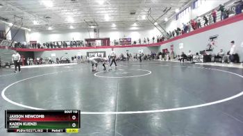 125 lbs Champ. Round 2 - Kaden Kuenzi, Lander vs Jaxson Newcomb, Newman