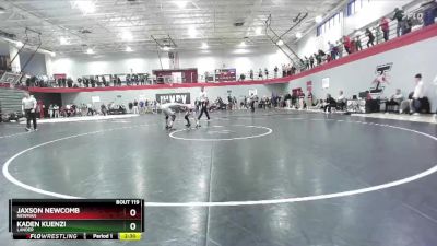 125 lbs Champ. Round 2 - Kaden Kuenzi, Lander vs Jaxson Newcomb, Newman