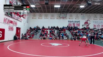 115 lbs Champ. Round 3 - Adessa Stone, Homedale vs Alizae Gomez, Nampa