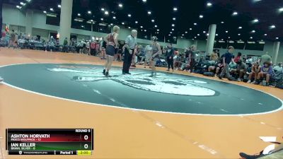 120 lbs Round 5 (6 Team) - Ian Keller, BRAWL Silver vs ASHTON HORVATH, Pasco Wolfpack