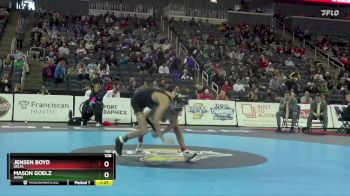 106 lbs Quarterfinal - Jensen Boyd, Delta vs Mason Goelz, Avon