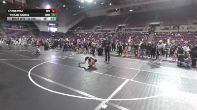 63 lbs Quarters - Chase Ritz, Eaglecrest Wrestling Club vs Edgar Garcia, Colorado Outlaws Youth Wrestling