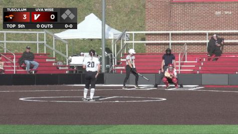 Replay: Tusculum vs UVA Wise - DH | Apr 8 @ 5 PM