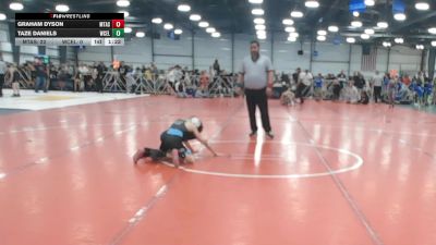 64 lbs Round 5 - 3:00pm Friday - Graham Dyson, Mat Assassins vs Taze Daniels, West Coast Elite