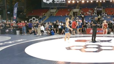 110 lbs Champ. Rd Of 32 - Josie Wilson, Kansas vs Madisyn Mikels, Indiana